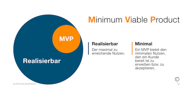 MVP - Minimal Viable Product by Franz-Rudolf Borsch